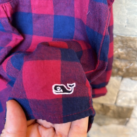 Vineyard Vines Girl’s Flannel Top Size XS - Picture 3 of 6